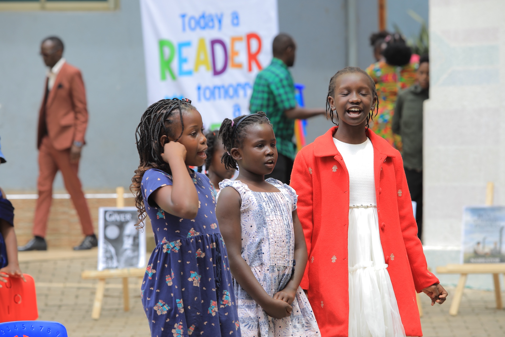 Learners participating in a Merryland International Book Week activity